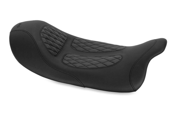 Mustang Signature Series Diamond Solo Seat: 2008+ Harley-Davidson Touring Models