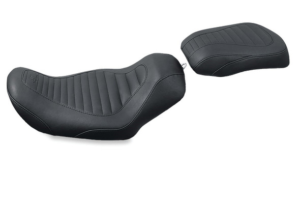 Mustang Tripper Tuck and Roll Solo Seat: 06-17 Harley-Davidson Dyna Models