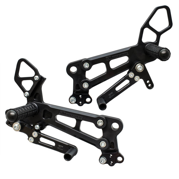 Woodcraft Complete Rearset Kit: 15-20 KTM 390 Duke/RC 390 Models - Rearset W/Out Kickstand Adapter