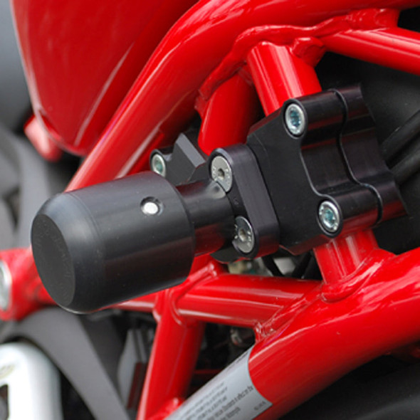 Woodcraft Frame Slider Kit: 09-13 Ducati Monster 696/796/1100