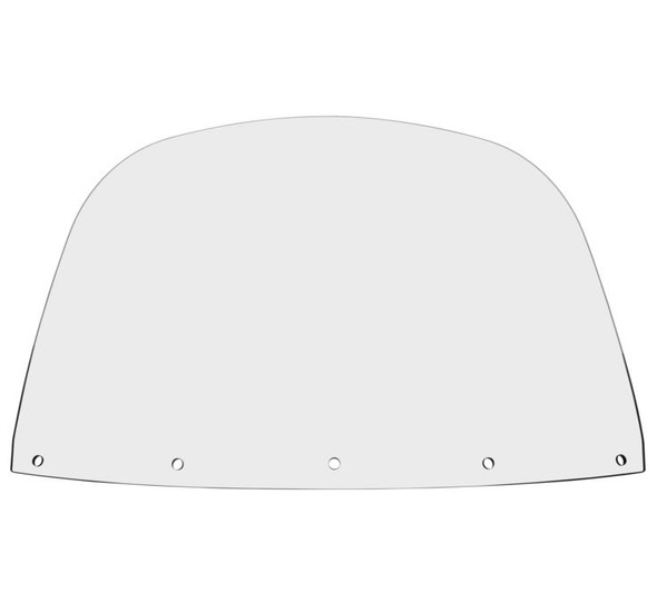 Memphis Shades Replacement Lucite Windshield: 86-95 Harley-Davidson Touring FLHT Models