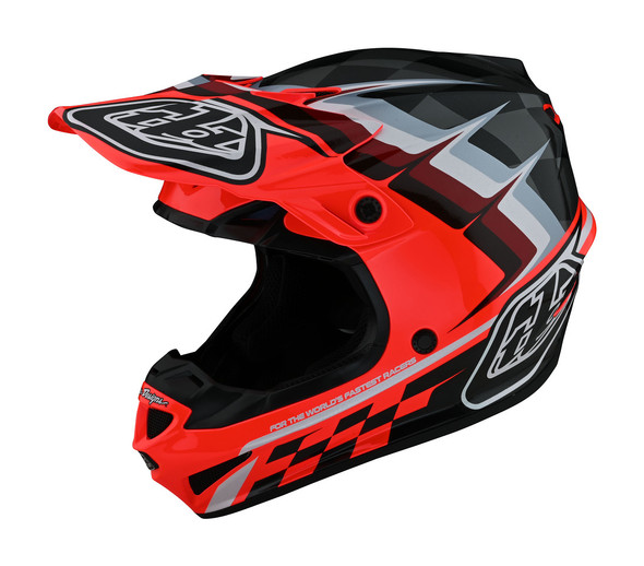 Troy Lee Designs SE4 Polyacrylite Youth Helmet - Warped