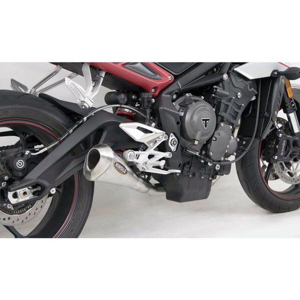 Hindle 17-20 Triumph 1050 Street Triple Evo Megaphone Full Exhaust System