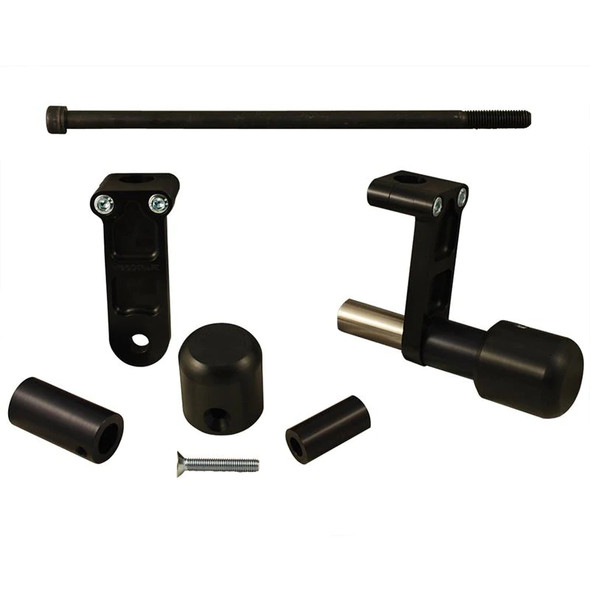 Woodcraft Frame Slider Kit w/ Cerakote: 13-20 Ducati Hypermotard 821/939/950 Models