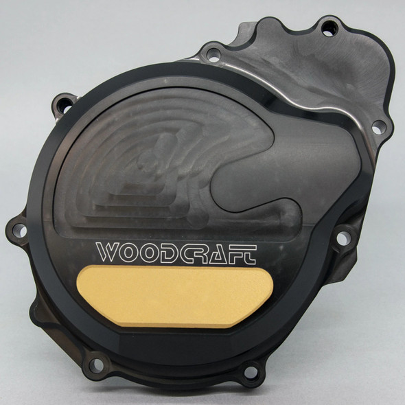 Woodcraft LHS Stator Cover Protector w/Cerakote: 05-06 Kawasaki Ninja ZX 636R/6R Models