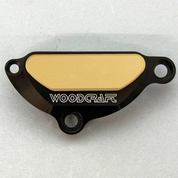 Woodcraft LHS Ignition Cover Protector w/Cerakote: 04-15 Yamaha YZF R1/FZS1000 Models