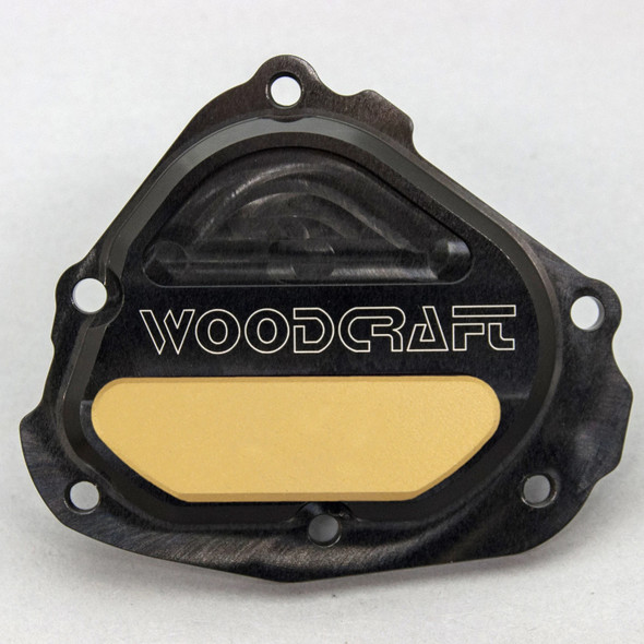 Woodcraft RHS Oil Pump Cover Protector w/Cerakote: 04-15 Yamaha YZF R1/FZS1000 FZ1