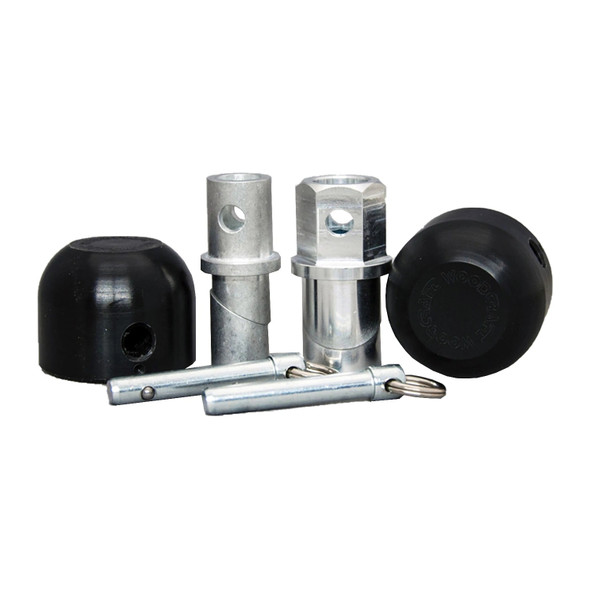 Woodcraft Rear Axle Slider Kit: 05-15 Kawasaki Ninja ZX Models