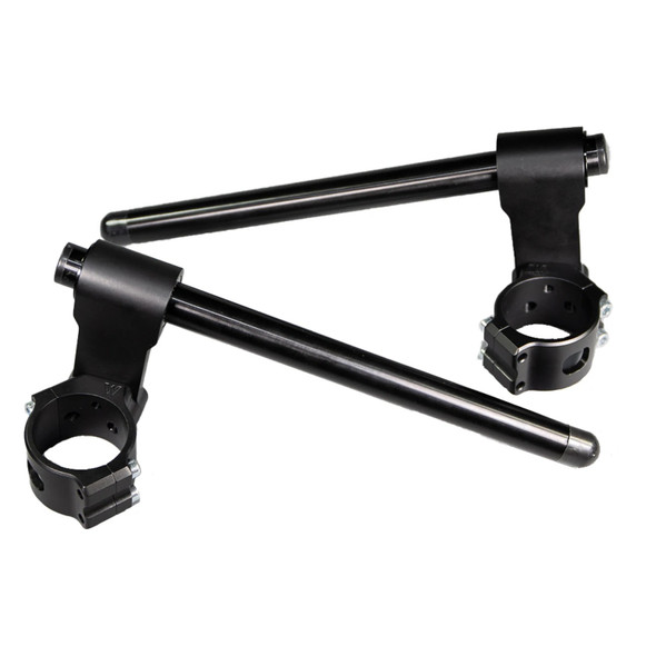 Woodcraft Adjustable Angle Clip On 75mm Riser Assembly w/ Standard Black Bars: 10-20 BMW R1200/R nineT Models