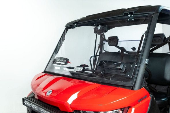 Seizmik Flip-Up Vented Windshield: Can-Am Defender