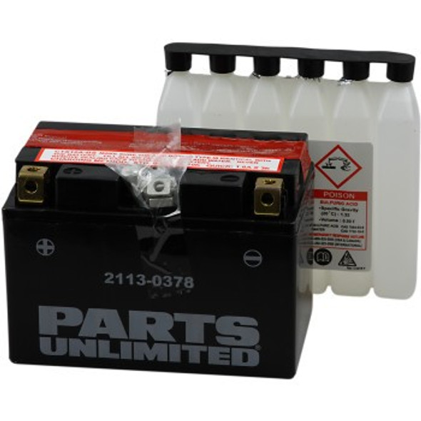 Parts Unlimited AGM Maintenance-Free Battery - YTX12A-BS