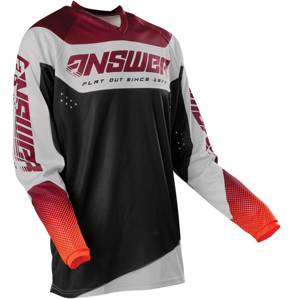 Answer Racing A21 Syncron Youth Jersey - Charge - Berry/Flo Red/Black - Small