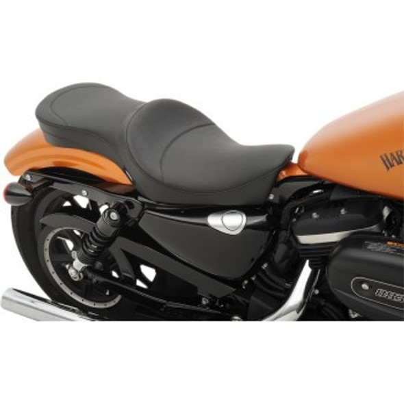 Drag Specialties Smooth 2-Up Double Bucket Seat: 10-20 Harley-Davidson Sportster Models