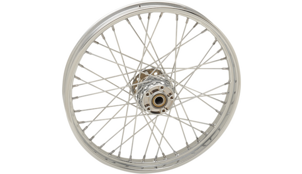 Drag Specialties Replacement Laced Front Wheel: 07-17 Harley-Davidson Softail Models - 21"x2.15"