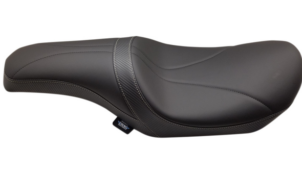 Drag Specialties Mild Touring Seat for Yaffe Tanks: 08-21 Harley-Davidson Touring Models