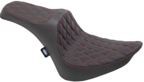 Drag Specialties Double Diamond Predator III Seat: 84-99 Harley-Davidson Softail Models