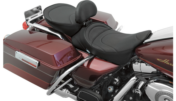 Drag Specialties Wide Pillion Seat: 97-21 Harley-Davidson Touring Models