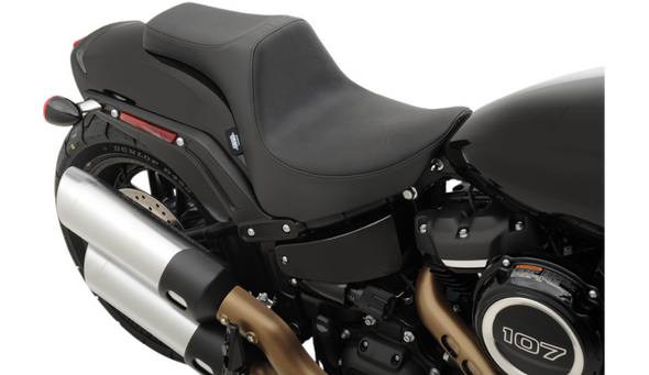 Drag Specialties Predator III Smooth Seat: 18-21 Harley-Davidson Softail Fat Bob Models