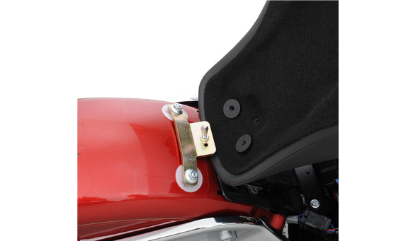 Drag Specialties EZ-On Smooth Solo Seat: 00-17 Harley-Davidson Softail Models