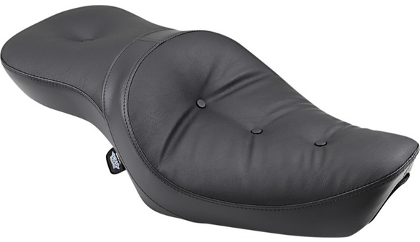 Drag Specialties Low Profile Double Bucket Pillow Seat: 82-03 Harley-Davidson Sportster Models