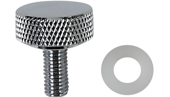 Drag Specialties Knurled Chrome Seat Knob