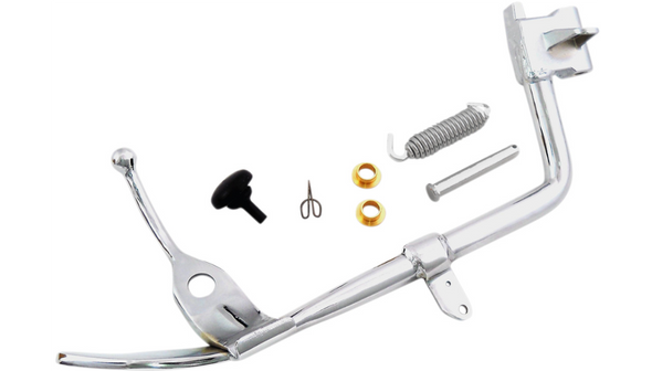 Drag Specialties Standard Length Complete Kickstand Kit: 07-12 Harley-Davidson Softail Models