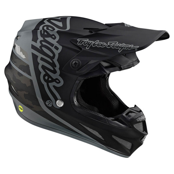 Troy Lee Designs SE4 Composite Helmet - Silhouette - Black/Camo - Large