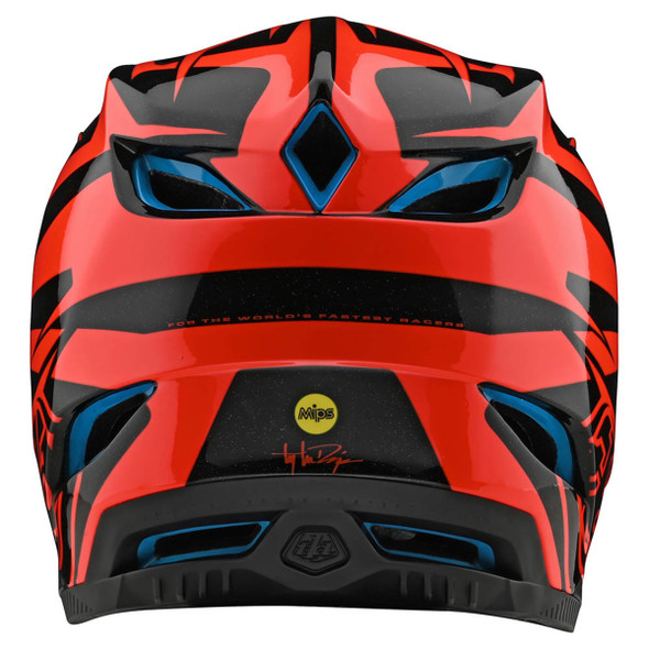 Troy Lee Designs D4 Composite Slash Helmet - Orange/Black - XLarge