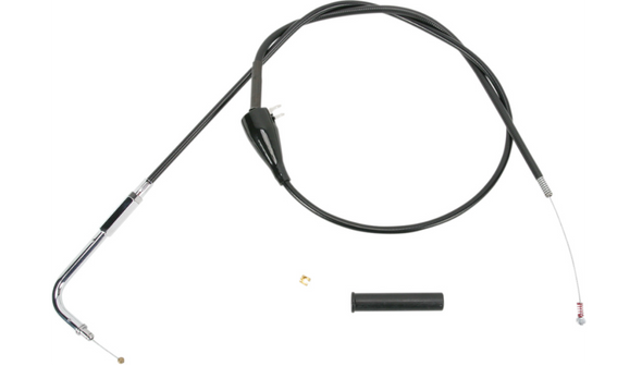 Drag Specialties Black Vinyl 48" Throttle/Idle Cable - 0651-0185