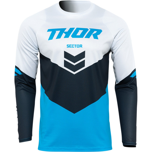 Thor Sector Youth Jersey - Chevron - Blue/Midnight - Small