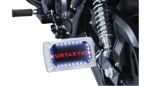 Kuryakyn Nova Curved License Horizontal Plate Mount - MPN 3192