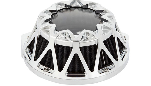 Arlen Ness Chrome Crossfire Series Air Cleaner: 91-21 Harley-Davidson Sportster Models - MPN 600-051