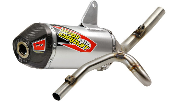 Pro Circuit Ti-6 Pro Exhaust: 08-19 Kawasaki KLX 140 Models - MPN 0122014F