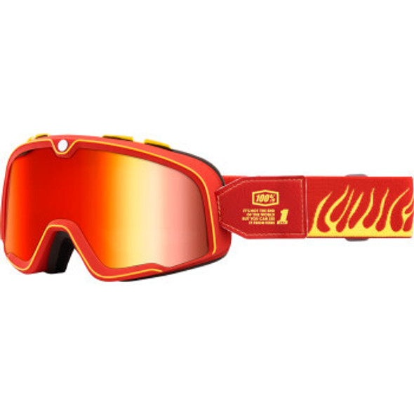 100% Barstow Goggles - Death Spray - Red Mirror