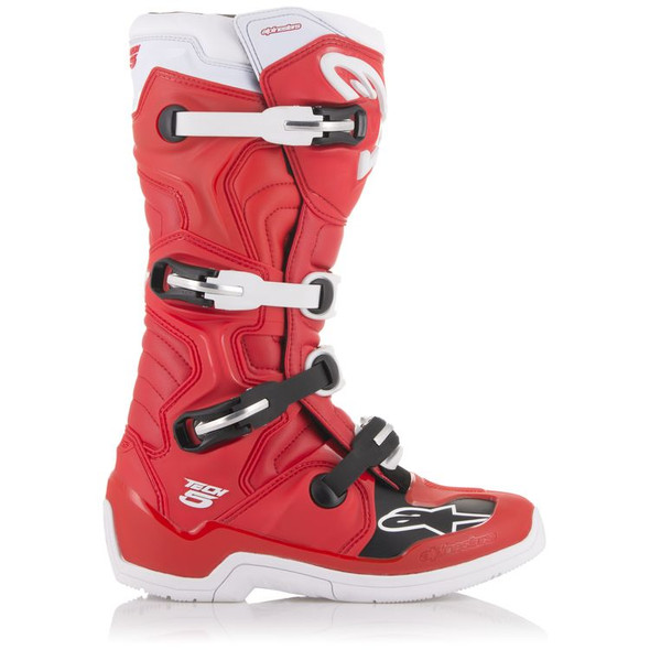 Alpinestars Tech 5 Boots - Red/White - Size US 8 - [Blemish]