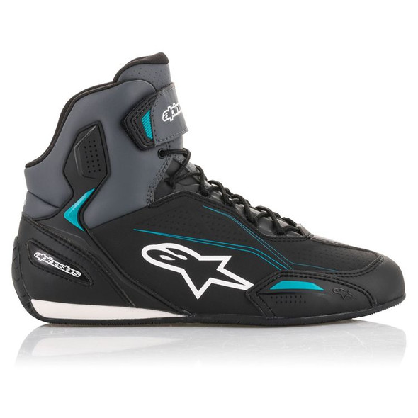 Alpinestars Stella Faster 3 Shoes - Black/Gray/Ocean - Size 8.5 - [Blemish]