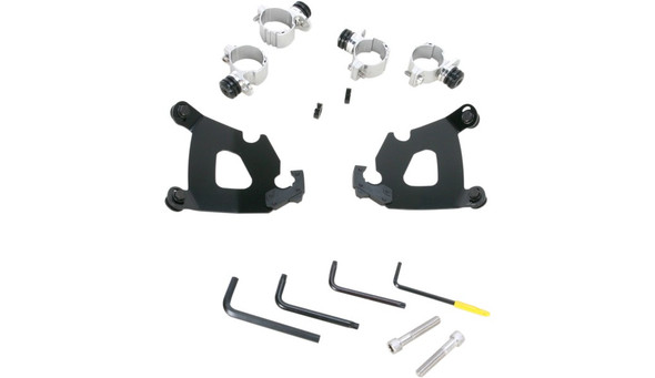 Memphis Shades Mount Kit for Café Fairing - Black - [Blemish]