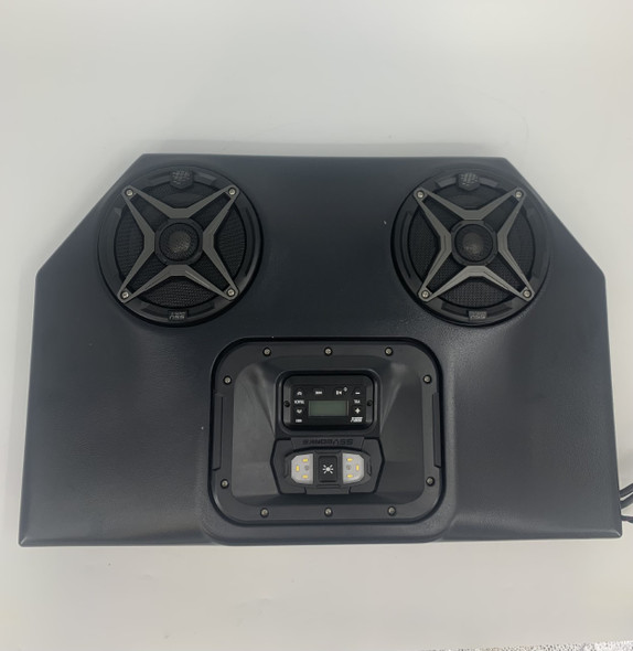 SSV Works 2-Speaker Overhead Weather Proof Audio System w/ Dome Light: 08-17 Polaris RZR 570/800/900 Models - [Blemish]