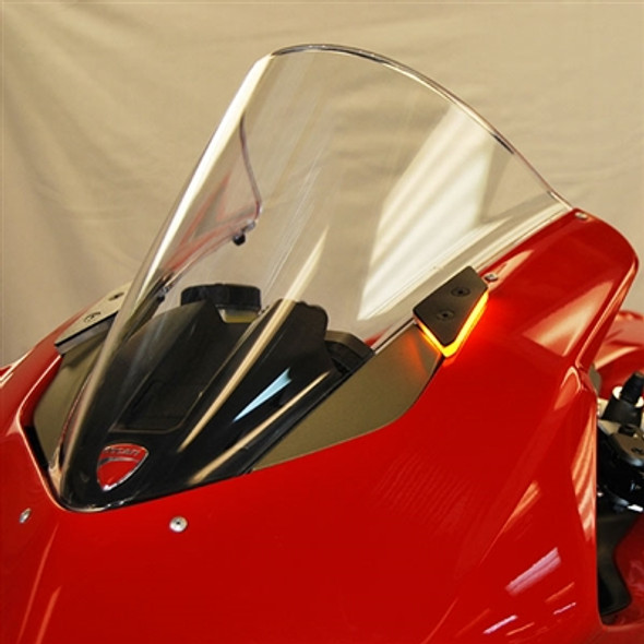 New Rage Cycles Mirror Block Off LED Turn Signals - 18-19 Ducati Panigale V4/S