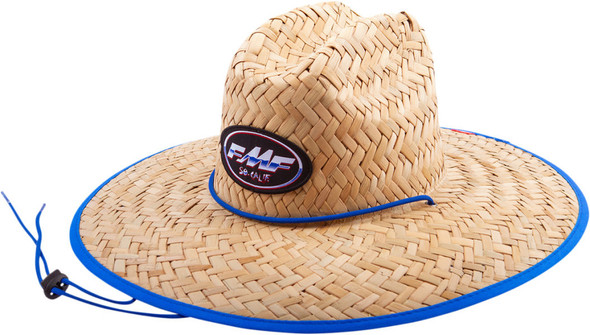 FMF Float Straw Hat - Natural/Blue - One Size