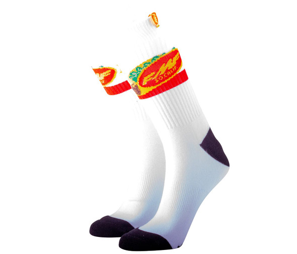FMF Taco Tuesday Socks - White - One Size
