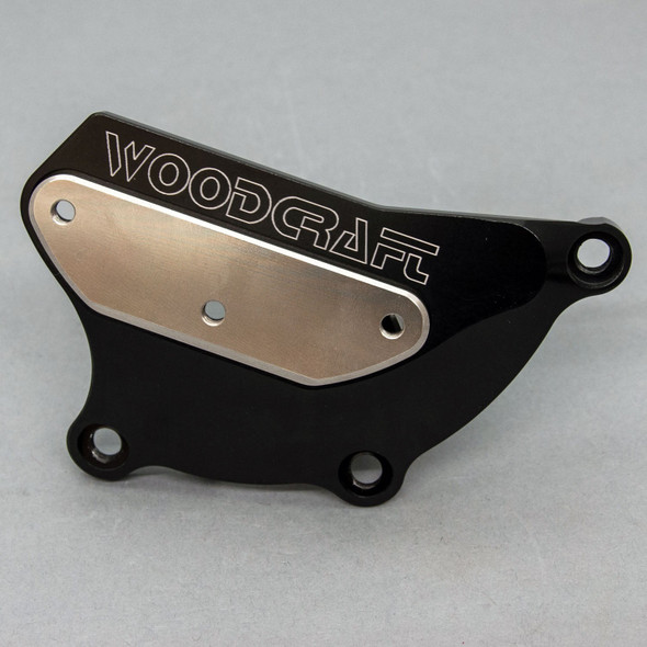 Woodcraft RHS Clutch Cover Protector: 2004-2007 Honda CBR1000RR - Stainless Steel