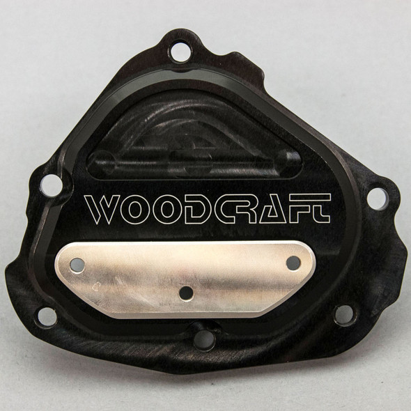 Woodcraft LHS Stator Cover Protector: 2004-2015 Yamaha YZF R1/FZS1000 FZ1 - Stainless Steel