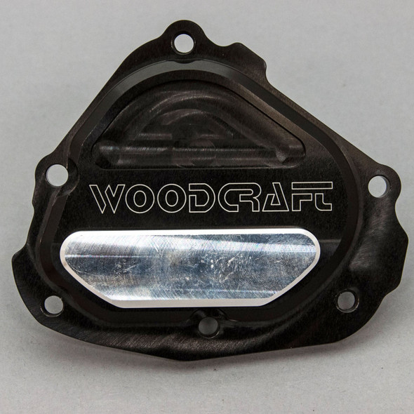 Woodcraft LHS Stator Cover Protector: 2004-2015 Yamaha YZF R1/FZS1000 FZ1 - Natural