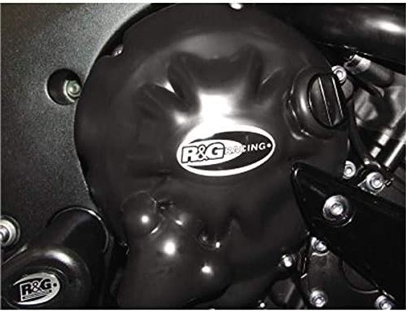 R&G Racing Engine Right Side Engine Case Cover: 2007-2008 Yamaha YZF-R1 Models - Black