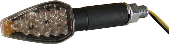 DMP Arrow 7 LED Marker Lights - Short Stalk Carbon - Clear Lens