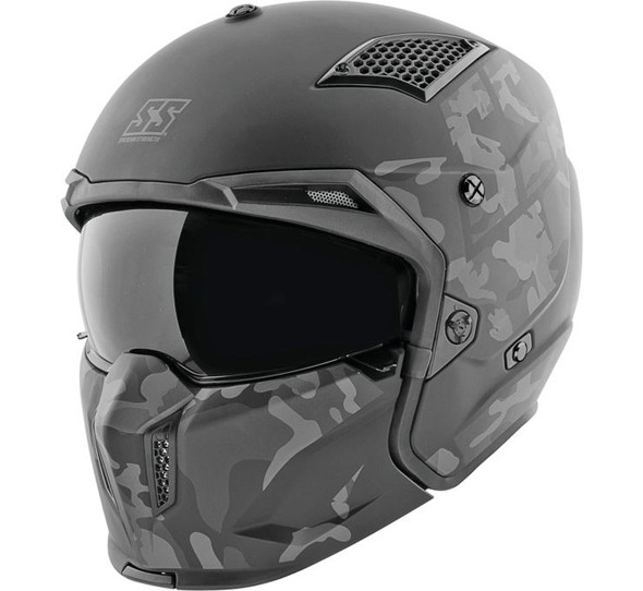 Speed & Strength SS2400 Helmet - Call to Arms - Black/Camo - Size X Large - [Open Box]