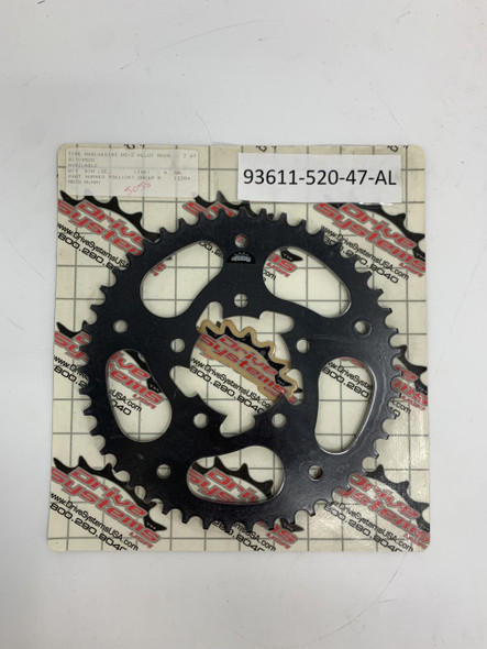 Drive Systems 520 Anodized Aluminum Rear Sprocket - Black - 93611 - 47 Tooth