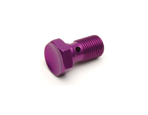 Spiegler Anodized Aluminum Banjo Bolt - Universal - M10x1.00 - Purple