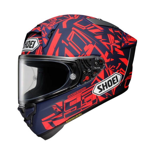 Shoei X-15 Marquez Dazzle Helmet - TC-10 - Red/Blue Matte